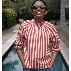 NWT Clare V x Monoprix Striped Long Sleeved Blouse - M
